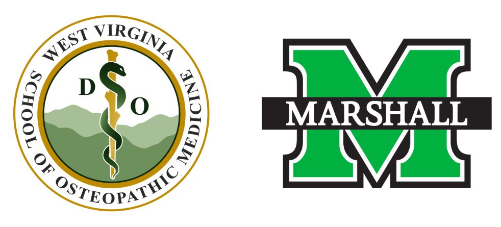 WVSOM and Marshall University logos