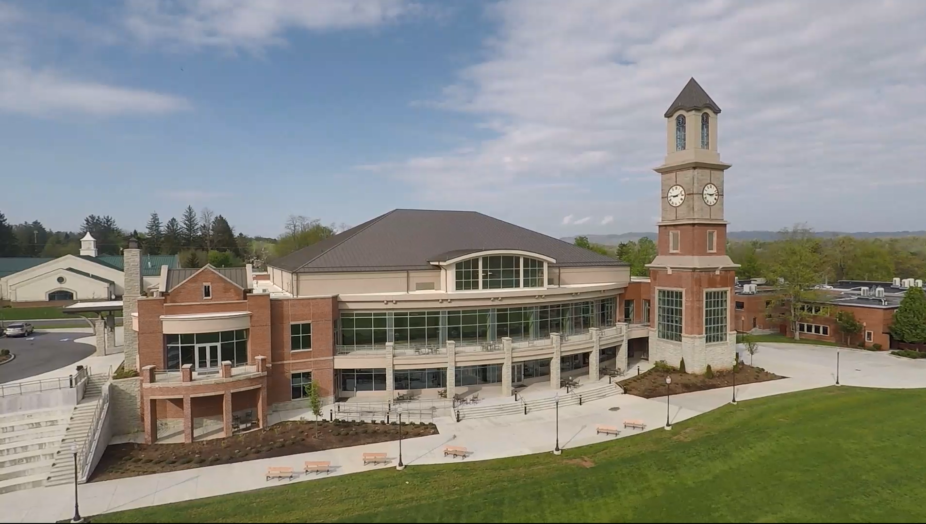 WVSOM Student Center Drone Photo