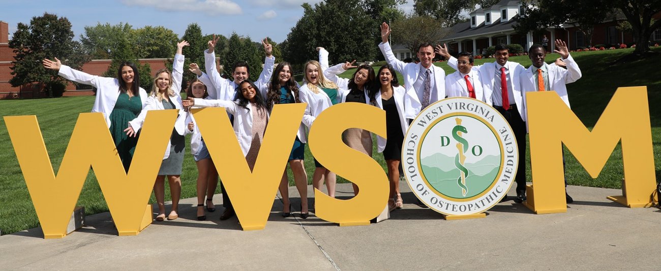 students standing for group picture