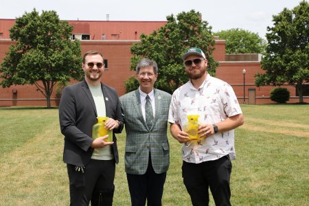 The President’s Outstanding Employee Award Winners Nick Cornwell and Mike Fowler.