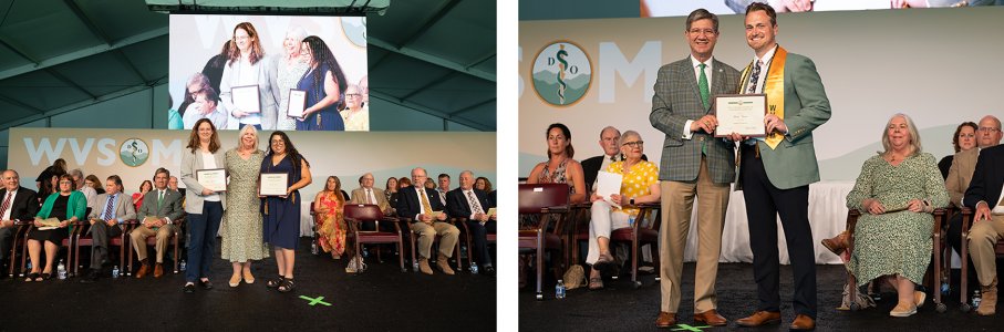 WVSOM students and a faculty member receive awards