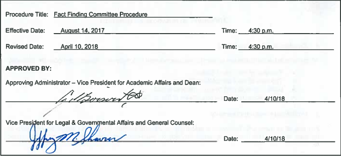 ST-01 Fact Finding Signature