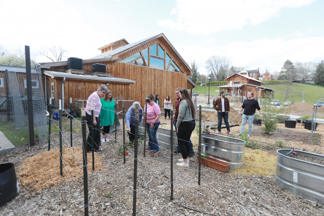 CRCH planting outside Clingman Center Lewisburg, WV