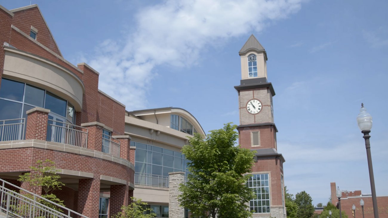 WVSOM Student Center with Alumni Clock Tower