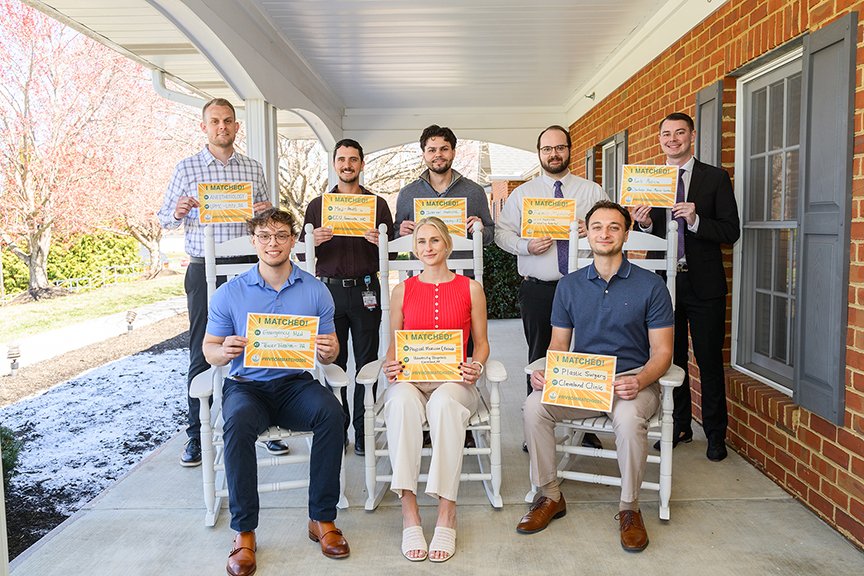 WVSOM students gather on campus on Match Day